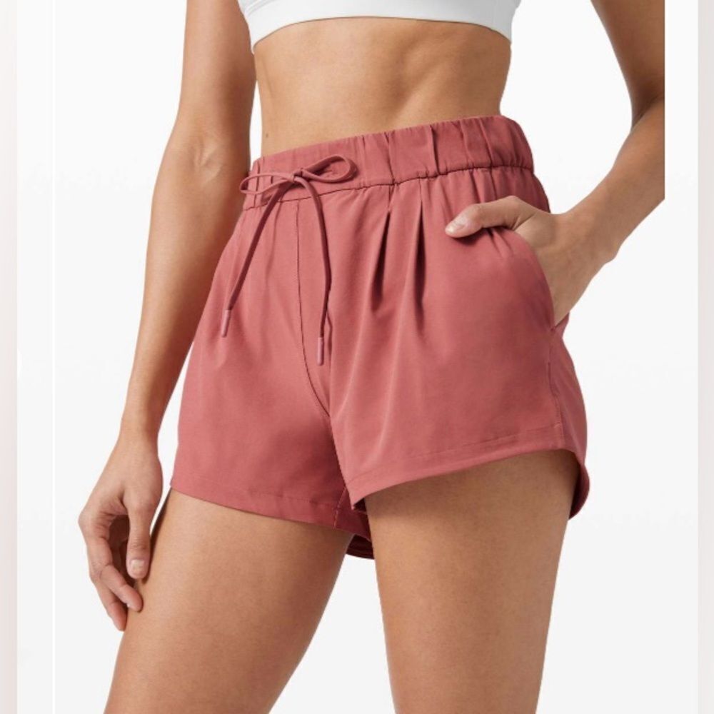 Cherry Tint Lululemon Stroll At Sundown Shorts
